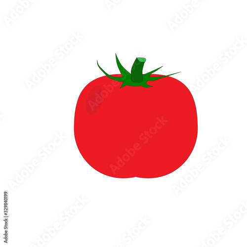 Tomato. Isolated vegetables. Vector illustration