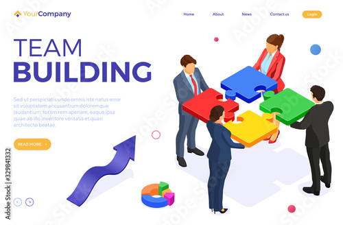 Partnership, Teamwork Business Mans and Womans