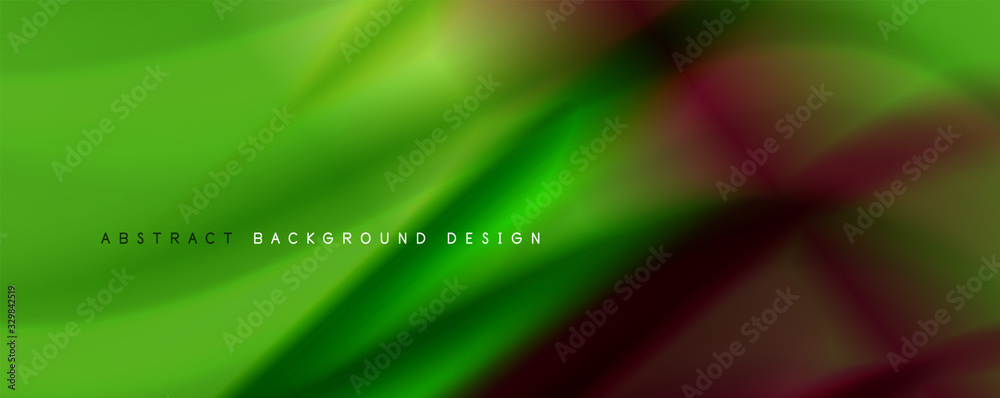 Obraz premium Wave liquid style lines with shadows and light on gradient background