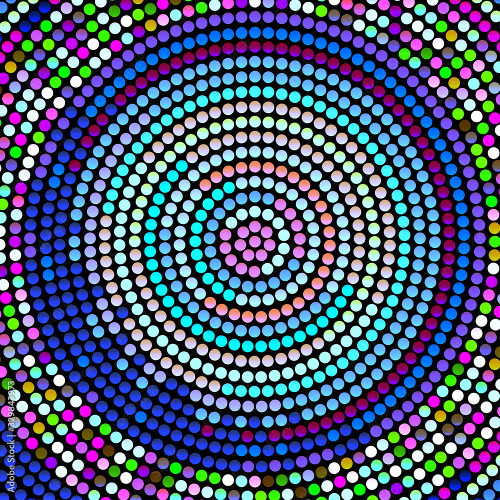 Abstract mosaic background with round shapes Abstract mosaic background with round shapes