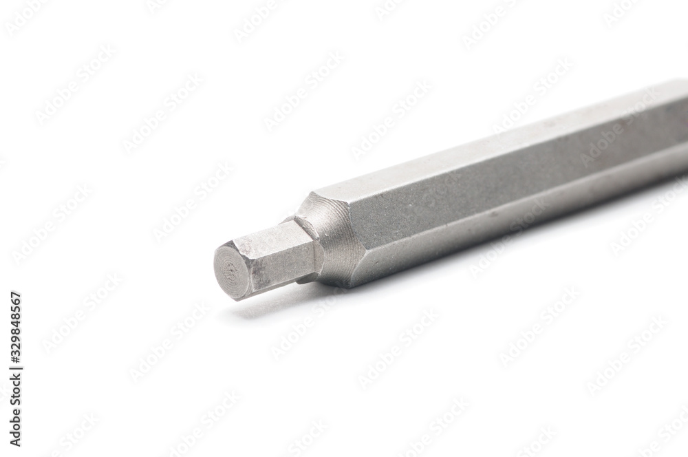 Hexagon socket wrench on a white background Hexagon socket wrench on a white background
