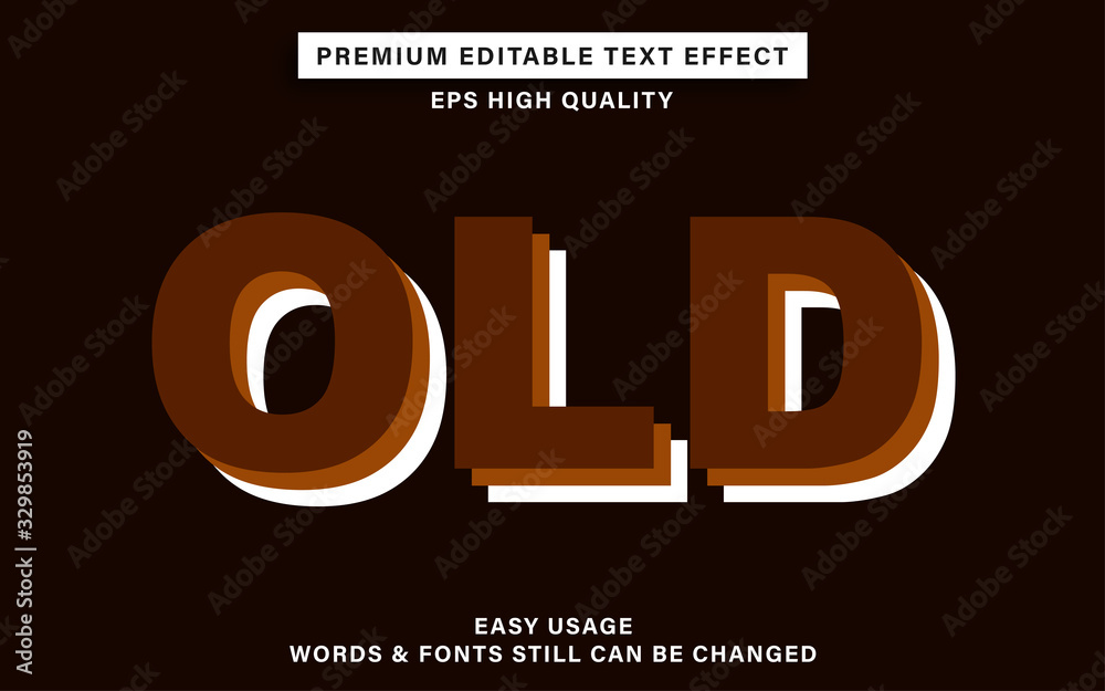 old text effect old text effect