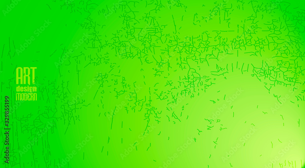Lettuce abstract background in rich colors with the effect of cracks Lettuce abstract background in rich colors with the effect of cracks