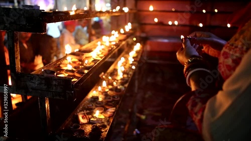 Guwahati, Assam, India – Jan, 2020. Indian Hindu people at the Kamakhya Mandir. photo