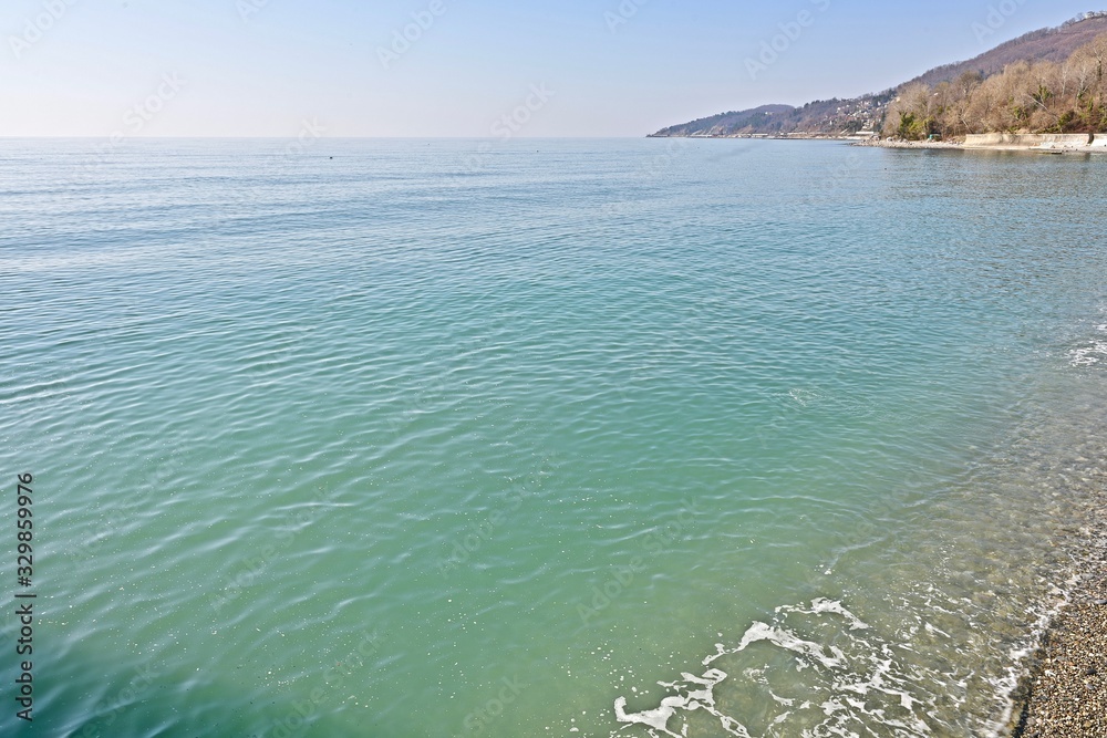 landscape of the south sea coast in spring landscape of the south sea coast in spring