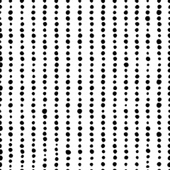 Papier peint photo Noir et blanc patrons Lignes verticales cercles noirs abstraits  © irina_omelchak