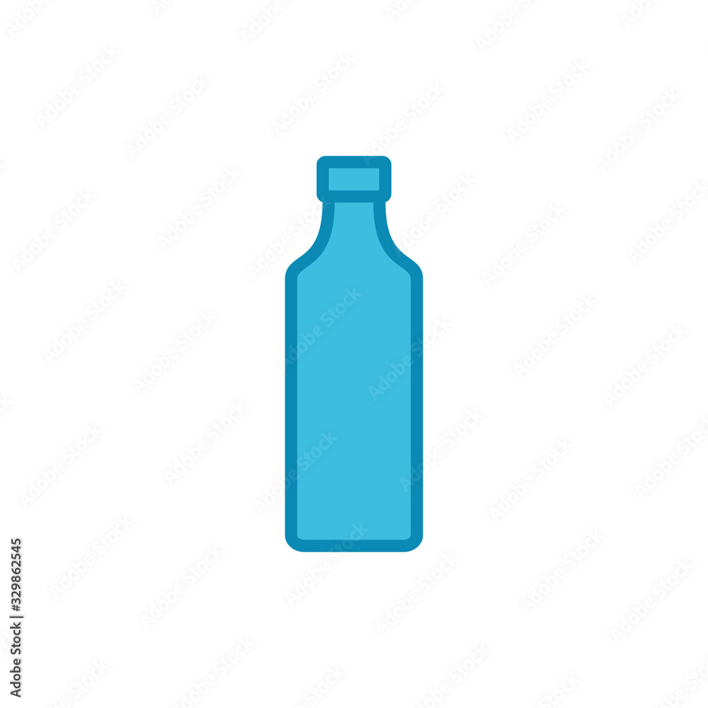 Bottle icon isolated on white background. Bottle icon in trendy flat design