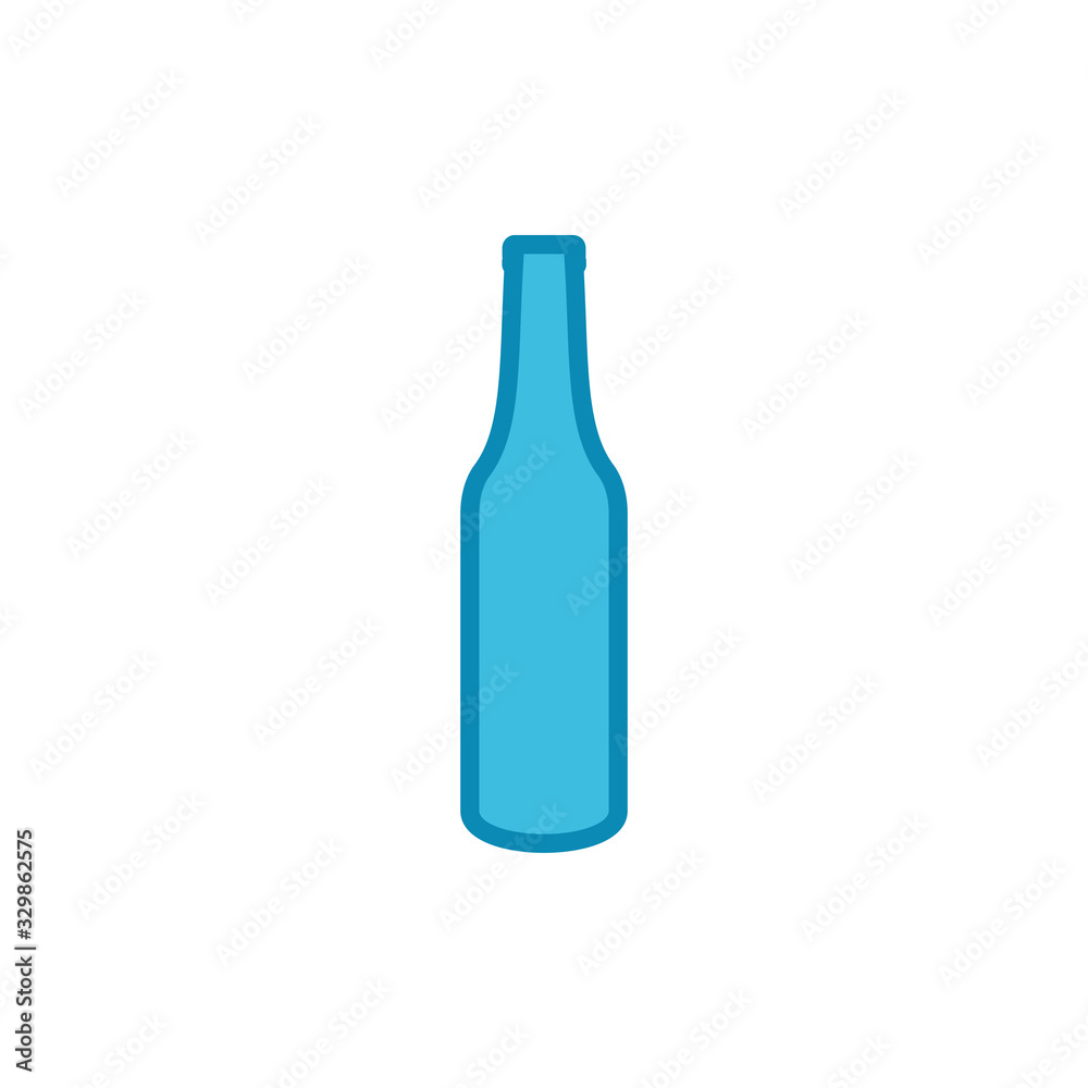 Bottle icon isolated on white background. Bottle icon in trendy flat design Bottle icon isolated on white background. Bottle icon in trendy flat design