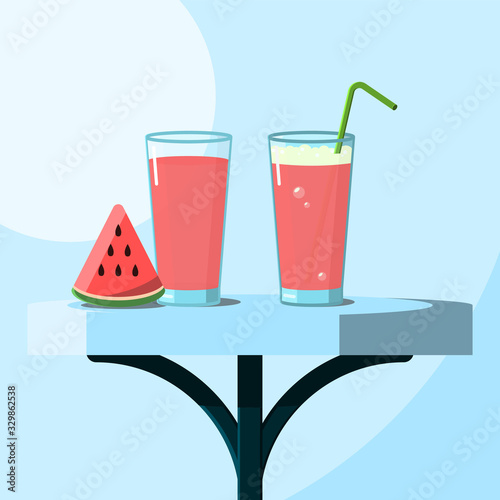 FlatGlassSet5WaterMelon