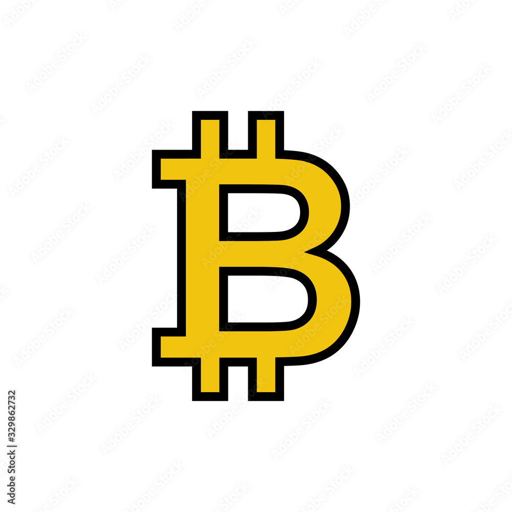 Bitcoin sign icon isolated on white background. Crypto currency symbol. Blockchain. Cryptocurrency Bitcoin sign icon isolated on white background. Crypto currency symbol. Blockchain. Cryptocurrency