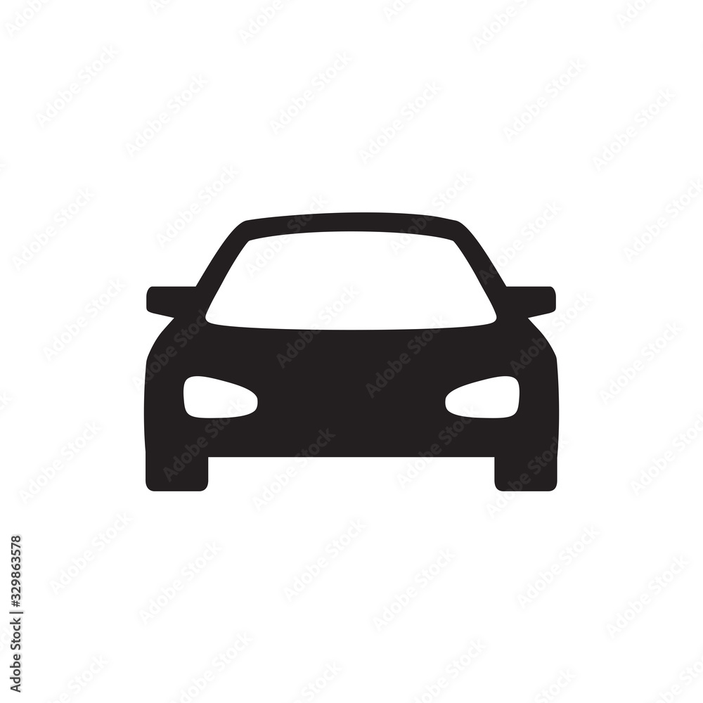 Fototapeta car icon in trendy flat design