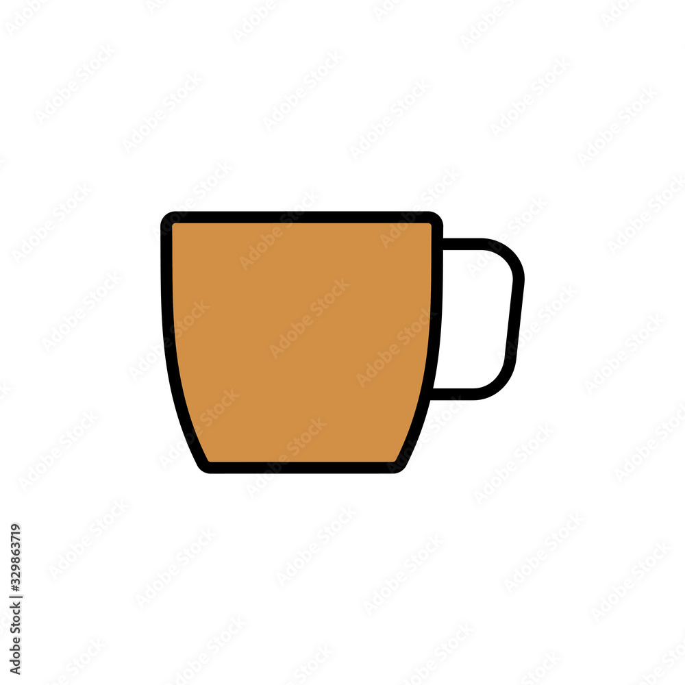 Cup of coffee icon isolated on white background. Coffee cup icon. Coffee vector icon. Tea Cup of coffee icon isolated on white background. Coffee cup icon. Coffee vector icon. Tea