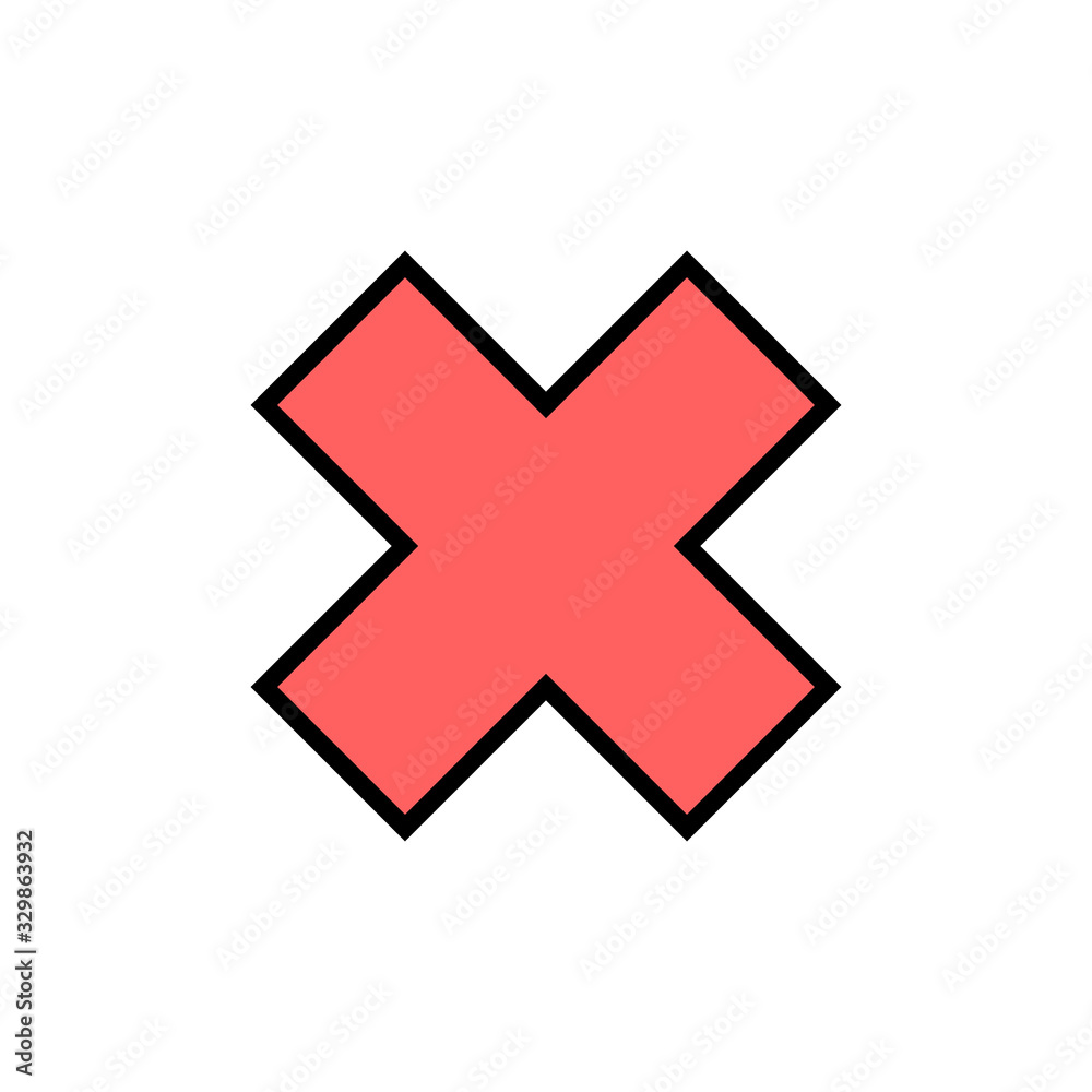 Close icon isolated on white background. Delete icon. remove, cancel, exit symbol