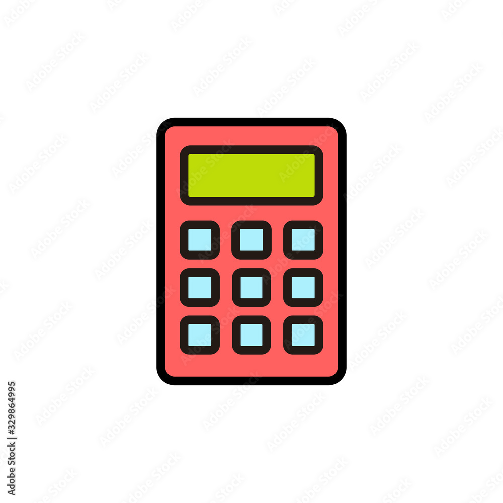 Calculator icon isolated on white background. Calculator vector icon Calculator icon isolated on white background. Calculator vector icon