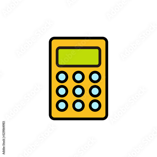 Calculator icon isolated on white background. Calculator vector icon