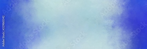 abstract painting background graphic with light steel blue, royal blue and corn flower blue colors and space for text or image. can be used as horizontal background graphic © Eigens