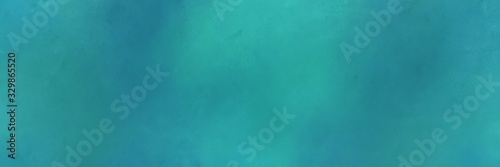 blue chill, light sea green and teal blue color background with space for text or image. vintage texture, distressed old textured painted design. can be used as horizontal background texture