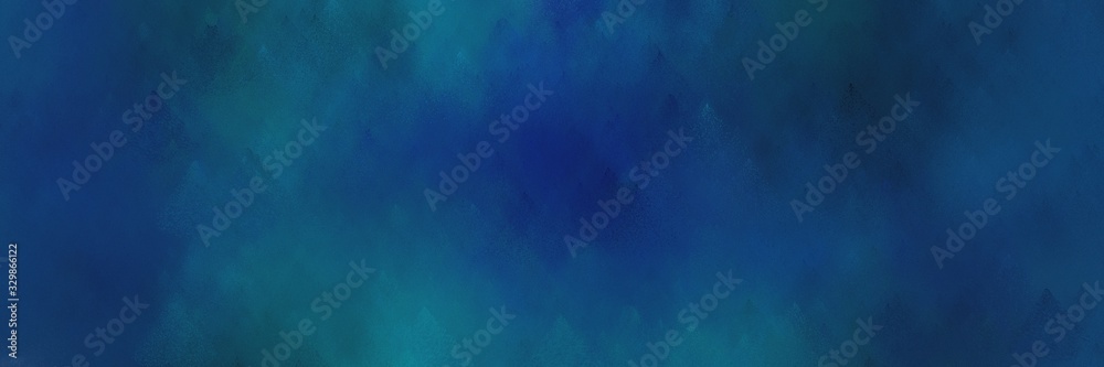 old color brushed vintage texture with midnight blue and teal colors. distressed old textured background with space for text or image. can be used as horizontal header or banner orientation