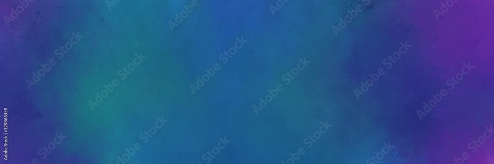 abstract painting background texture with dark slate blue and teal blue colors and space for text or image. can be used as horizontal background graphic