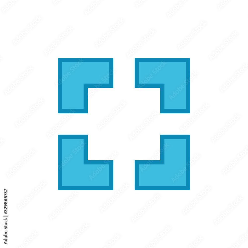 Fullscreen Icon isolated on white background. Expand to full screen icon for apps and websites. Fullscreen sign icon. Arrows symbol Fullscreen Icon isolated on white background. Expand to full screen icon for apps and websites. Fullscreen sign icon. Arrows symbol