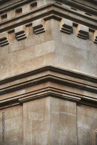 closeup of architectural element for background or texture