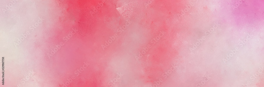 Fototapeta premium abstract painting background texture with pastel magenta, pale violet red and light gray colors and space for text or image. can be used as horizontal background texture