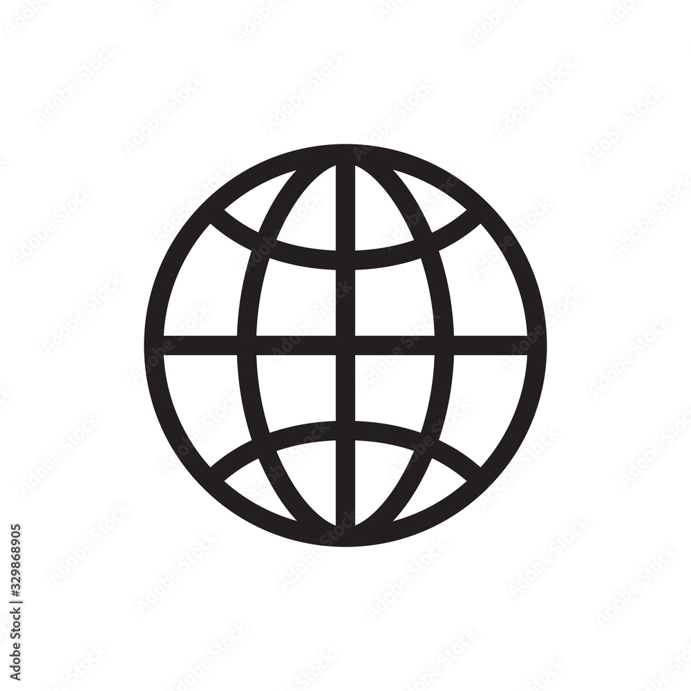 illustration of world icon, globe vector icon, flat design best globe icon illustration of world icon, globe vector icon, flat design best globe icon