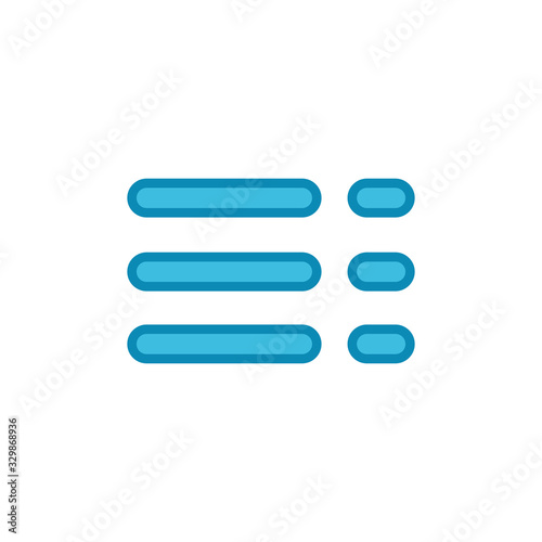 Menu Icon isolated on white background. web menu icon