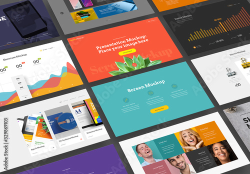 Presentation Showcase Perspective Mockup