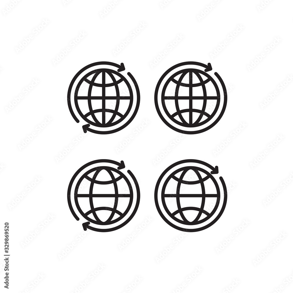 illustration of world icon, globe vector icon, flat design best globe icon illustration of world icon, globe vector icon, flat design best globe icon