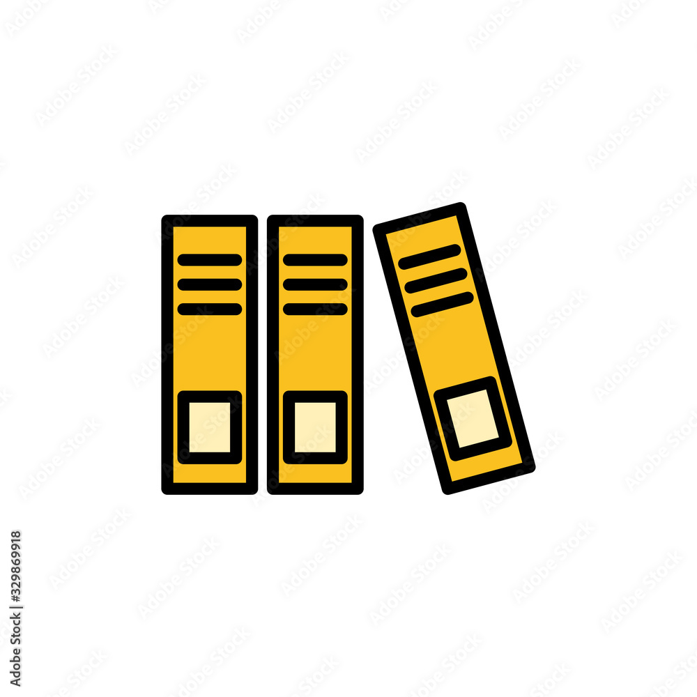 Library icon isolated on white background. Book icon vector Library icon isolated on white background. Book icon vector