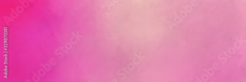 Fototapeta vintage abstract painted background with pastel magenta, deep pink and neon fuchsia colors and space for text or image. can be used as header or banner