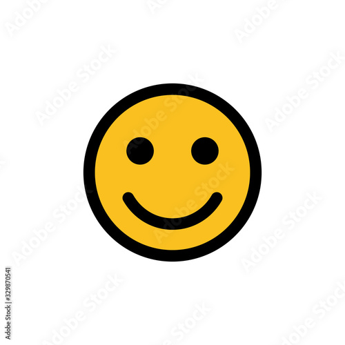 Smile icon isolated on white background. Smile vector icon. Emoticon Icon vector. Emoji