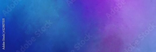 old color brushed vintage texture with strong blue, medium purple and slate blue colors. distressed old textured background with space for text or image. can be used as header or banner