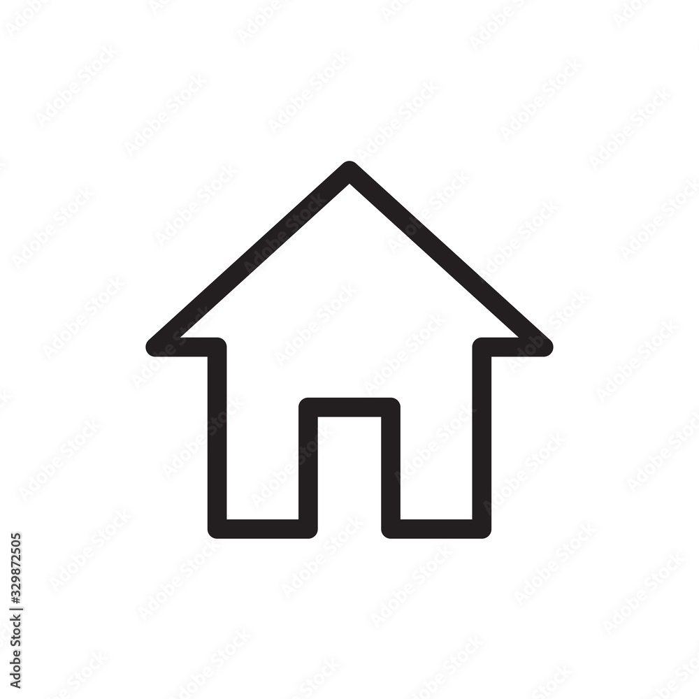 house icon in trendy flat style house icon in trendy flat style