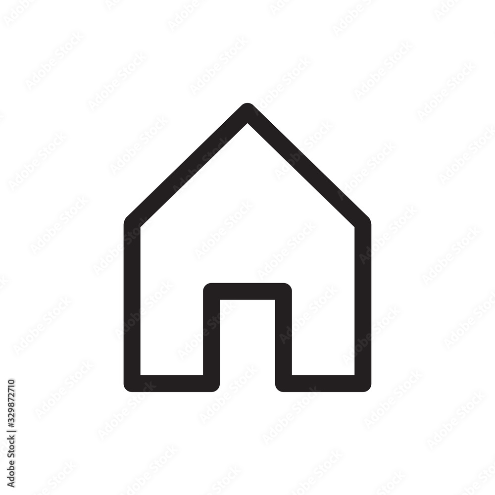house icon in trendy flat style house icon in trendy flat style
