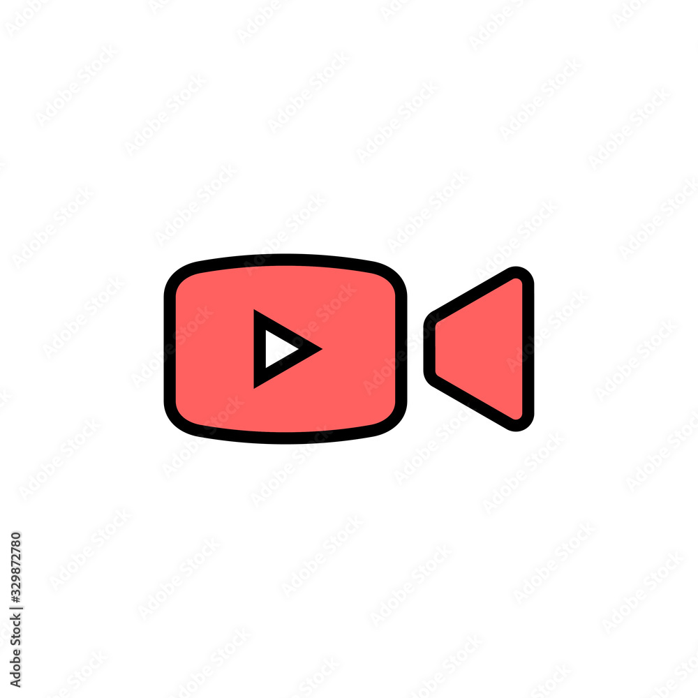 Video camera icon isolated on white background. Video camera vector icon. Camera Icons. Movie Sign. Cinema Video camera icon isolated on white background. Video camera vector icon. Camera Icons. Movie Sign. Cinema