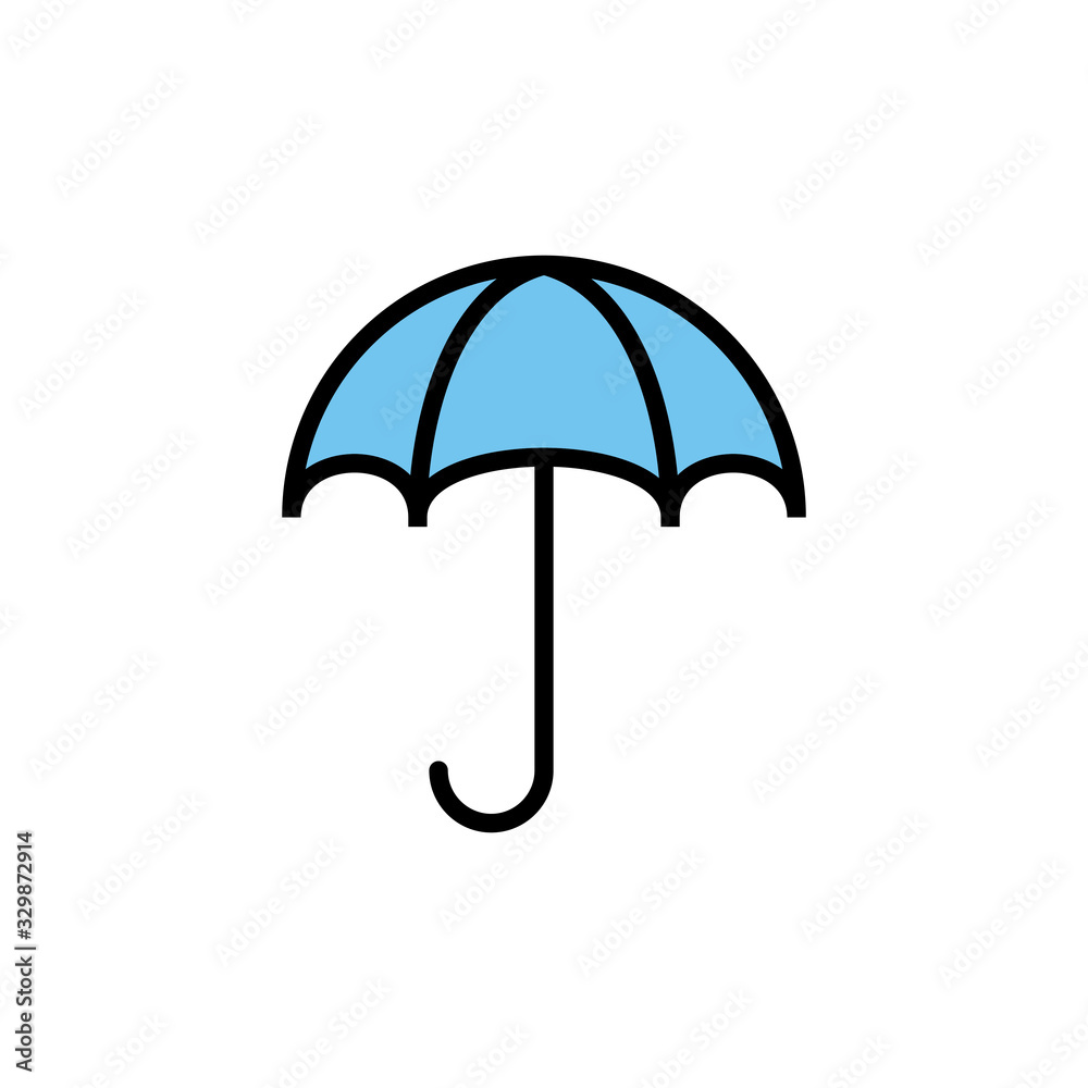 umbrella icon isolated on white background. Umbrella vector icon umbrella icon isolated on white background. Umbrella vector icon