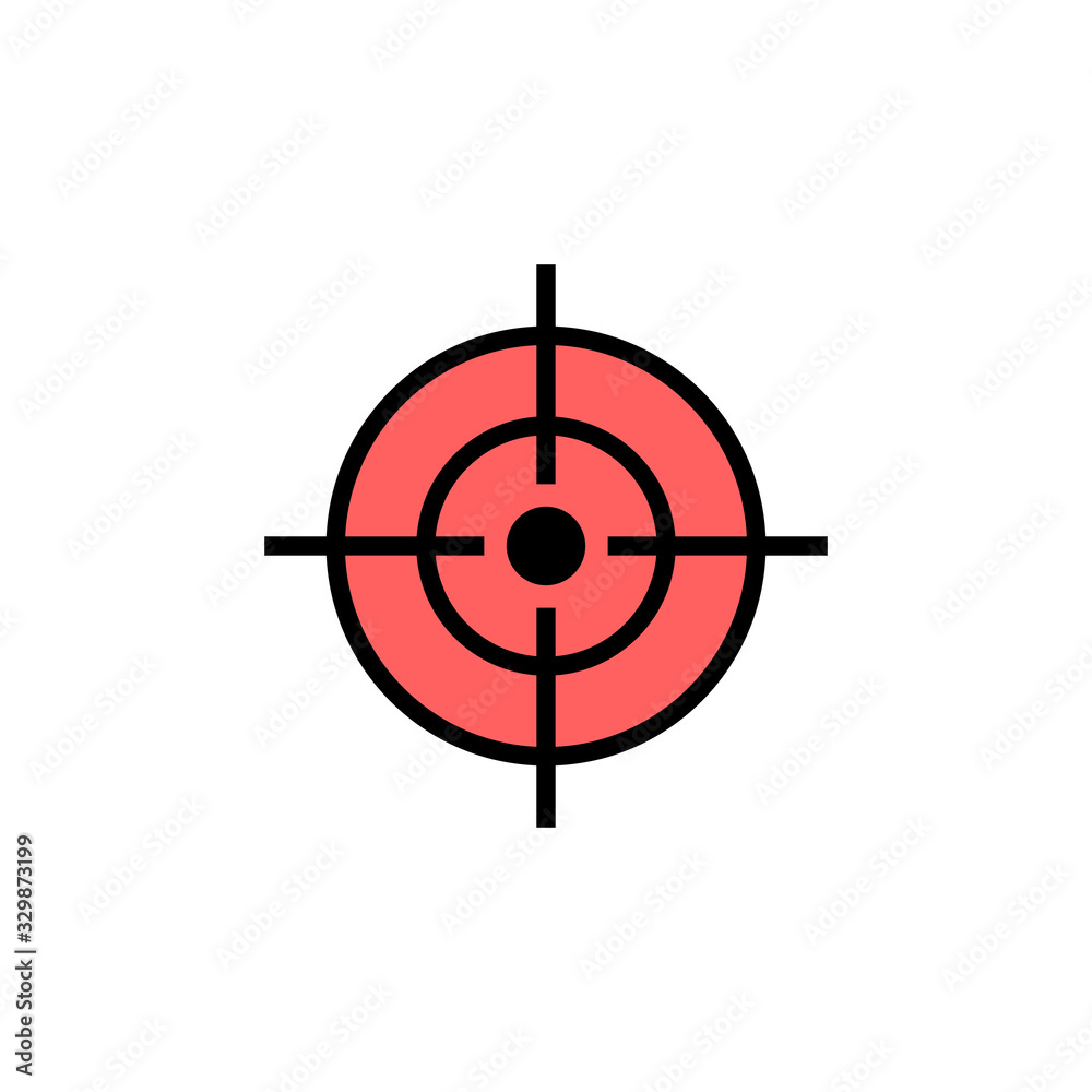 Target icon isolated on white background. Target vector icon. goal icon. marketing target. Aim Target icon isolated on white background. Target vector icon. goal icon. marketing target. Aim