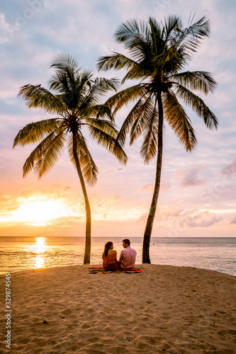 Photography Saint Lucia Caribbean Island, couple on luxury vatation at the tropical Island o