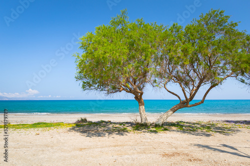Scenery of Maleme beach on Crete, Greece © Patryk Kosmider