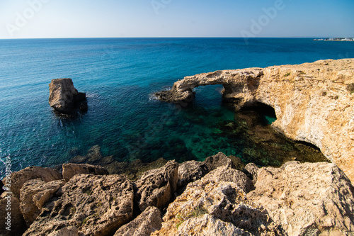 The bridge of love or love bridge is located in one of the most beautiful tourist attractions in Ayia Napa, Cyprus