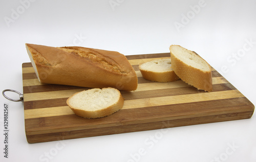 bread on wooden board