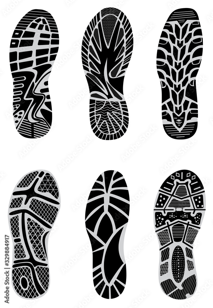 prints of shoes vector prints of shoes vector