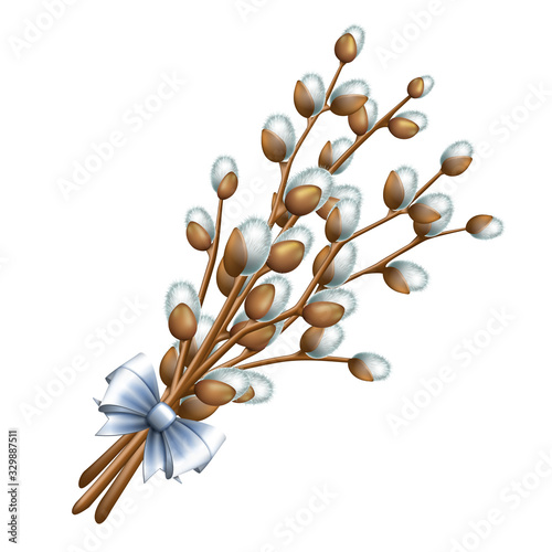 Easter bouquet from twigs easter blossom willow tree