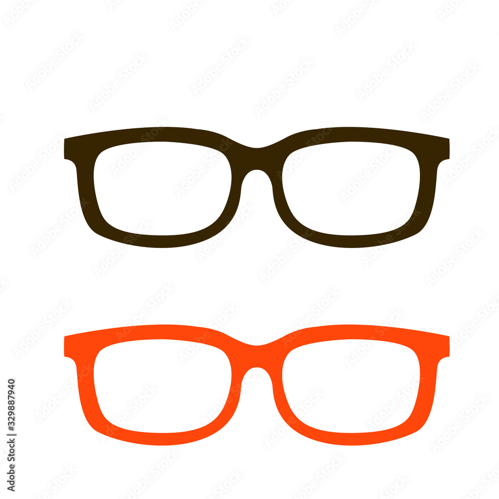 Fototapeta premium eyeglass frames black,vector illustration,flat style