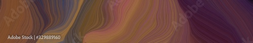 creative banner with old mauve  very dark blue and very dark violet color. elegant curvy swirl waves background illustration