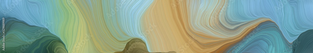 creative banner with dark sea green, sky blue and dark olive green color. modern curvy waves background illustration creative banner with dark sea green, sky blue and dark olive green color. modern curvy waves background illustration