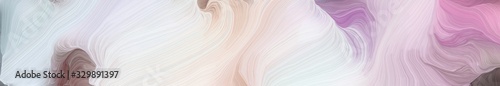 dynamic wide colored banner. modern waves background illustration with light gray, old lavender and pastel purple color