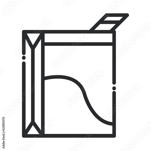 cleaning, powder soap box laundry domestic hygiene line style icon